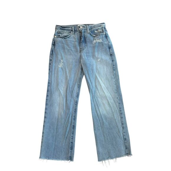 FRAME LE JANE CROP ROSSUM RIPS JEAN 25 - Picture 1 of 5